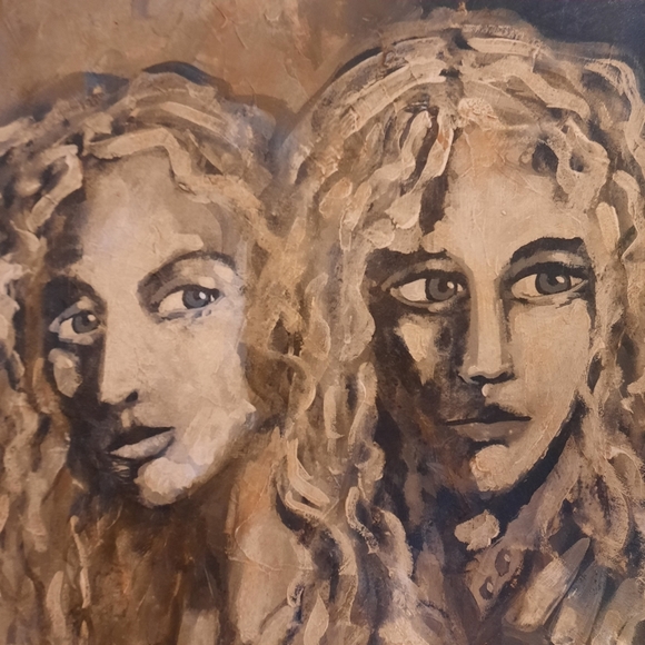 Captivating Original ALAN LOFSNESS Portrait Oil Painting MCM Female Signed Frame - Picture 4 of 13